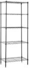 Estante de armazenamento Amazon Basics 5-Shelf Steel Black Estante de armazenamento Amazon Basics 5-Shelf Steel Black