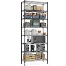 Estante de Armazenamento M MZG 8 Níveis em Arame Metálico 35 x 60 x 202 cm Preto Estante de Armazenamento M MZG 8 Níveis em Arame Metálico 35 x 60 x 202 cm Preto