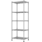 Estante de Armazenamento REGILLER de Metal com 5 Prateleiras Ajustáveis 42 x 27 x 136 cm