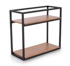 Estante De Bancada Linha Frame Organizador Aço e Madeira Mdf