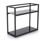 Estante De Bancada Organizador Linha Frame Aço e Vidro Forma