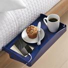 Estante de Cama Moderno con Porta Cables y Porta Vasos