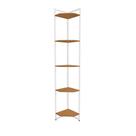 Estante De Canto 5 Prateleiras 202 Cm Li022 Canela Branco Kpb