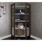 Estante De Canto Closet Multiuso Az1020 Branco Nogal Branco