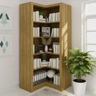 Estante de Canto com 4 Prateleiras - Amêndoa