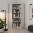 Estante de Canto com 4 Prateleiras - Branco Estante de Canto com 4 Prateleiras - Branco