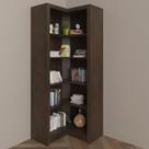 Estante de Canto com 4 Prateleiras Tecno Mobili - Rústico Estante de Canto com 4 Prateleiras Tecno Mobili - Rústico