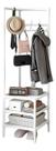 Estante De Canto Organizadora Sapateira Cabideiro - Branca