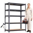 Estante de garagem ZEUKMXOO 30 x 71 x 152 cm, capacidade de carga de 1088 kg Estante de garagem ZEUKMXOO 30 x 71 x 152 cm, capacidade de carga de 1088 kg
