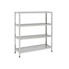 Estante de Inox Gradeada 4 Planos 120x42x155cm FRNEG12