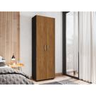 Estante De Livro Madeira Sala Preto E Porta Grande Freijó