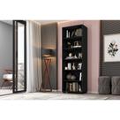 Estante De Livro Para Sala Quarto Livreiro Madeira Preto Estante De Livro Para Sala Quarto Livreiro Madeira Preto