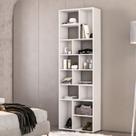 Estante de Livros 100% MDF 67cmx210cm Multiuso 14 Nichos Dallas