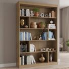 Estante de Livros 120cmx181cm 4 Prateleiras Home Office YesCasa