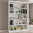 Estante de Livros 120cmx181cm 4 Prateleiras Home Office YesCasa Estante de Livros 120cmx181cm 4 Prateleiras Home Office YesCasa