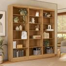 Estante de Livros 184,5cmx183cm Kit 3 Estantes 5 Prateleiras Office Estante de Livros 184,5cmx183cm Kit 3 Estantes 5 Prateleiras Office