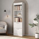 Estante de Livros 53,5cmx177cm Livreiro Office com 2 Portas e 2 Prateleiras Vegas