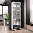 Estante de Livros 60,5cmx188cm 5 Prateleiras Office Móveis Leão Estante de Livros 60,5cmx188cm 5 Prateleiras Office Móveis Leão