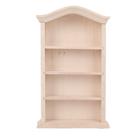Estante de livros Dollhouse Keenso modelo de madeira em escala 1:12