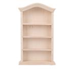 Estante de livros Dollhouse KooingTech Mini Estante de madeira em escala 1:12