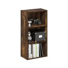 Estante de livros Furinno Luder, prateleira aberta de 3 camadas, Amber Pine