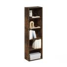 Estante de livros Furinno Luder, prateleira aberta de 5 níveis, Amber Pine