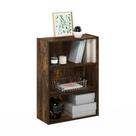 Estante de livros Furinno Pasir, prateleira aberta de 3 camadas, Amber Pine
