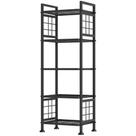 Estante de Livros GIOTORENT de Metal com 5 Prateleiras 43x32x136 cm Preto Estante de Livros GIOTORENT de Metal com 5 Prateleiras 43x32x136 cm Preto