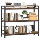 Estante de Livros Homeiju 3 Andares (100cm) - Madeira Rústica Marrom