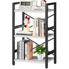 Estante de livros Homeiju Estante industrial de 3 camadas de metal branco