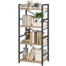 Estante de livros Homeiju Kid's de metal de 4 camadas Light Coffee