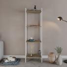 Estante de Livros Industrial 45cmx146cm Multiuso 4 Prateleiras Active YesCasa