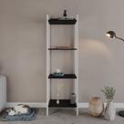Estante de Livros Industrial 45cmx146cm Multiuso 4 Prateleiras Active YesCasa