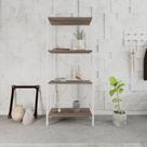 Estante de Livros Industrial 60cmx146cm Multiuso 4 Prateleiras Active YesCasa