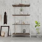 Estante de Livros Industrial 80cmx146cm Multiuso 4 Prateleiras Active YesCasa