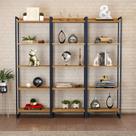 Estante de Livros Industrial Aço 180cmx187cm Kit 3 Estantes 5 Prateleiras Active YesCasa