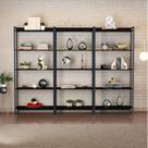 Estante de Livros Industrial Aço 240cmx187cm Kit 3 Estantes 5 Prateleiras Active YesCasa