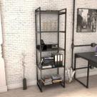 Estante de Livros Industrial Aço 60cmx187cm 5 Prateleiras Kuadra Estante de Livros Industrial Aço 60cmx187cm 5 Prateleiras Kuadra
