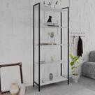 Estante de Livros Industrial Aço 80cmx187cm Multiuso 5 Prateleiras Active YesCasa