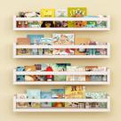 Estante de livros infantil montada na parede Onlysky, conjunto de 4 - branca