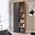 Estante de Livros Multiuso 1 Porta 5 Prateleiras