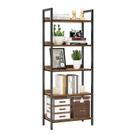 Estante de livros NUMENN Estantes de 5 níveis Home Office Vintage