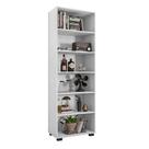 Estante de Livros para Escritório Home Office Alf Branco Texturizado G47 - Gran Belo