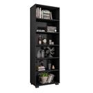 Estante de Livros para Escritório Home Office Alf Preto Texturizado G47 - Gran Belo
