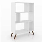 Estante de Livros Retrô 81CMX124CM Nichos Rt 3015 Branco
