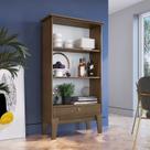 Estante de Livros Retrô 83cmx160cm 1 Gaveta