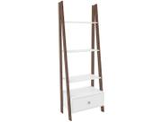 Estante de Livros RT3091 c/ 3 Prateleiras Branco/Rustico - Movelbento