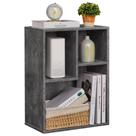 Estante de livros VECELO 3-Cube Modern Grey 32,5 cm Prateleiras