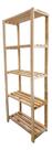 Estante De Madeira Pinus 5 Prateleiras 170x65x30 Cm