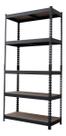 Estante De Metal E Madeira 1325kg 5 Prateleiras 183x90x40 Cm